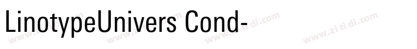 LinotypeUnivers Cond字体转换